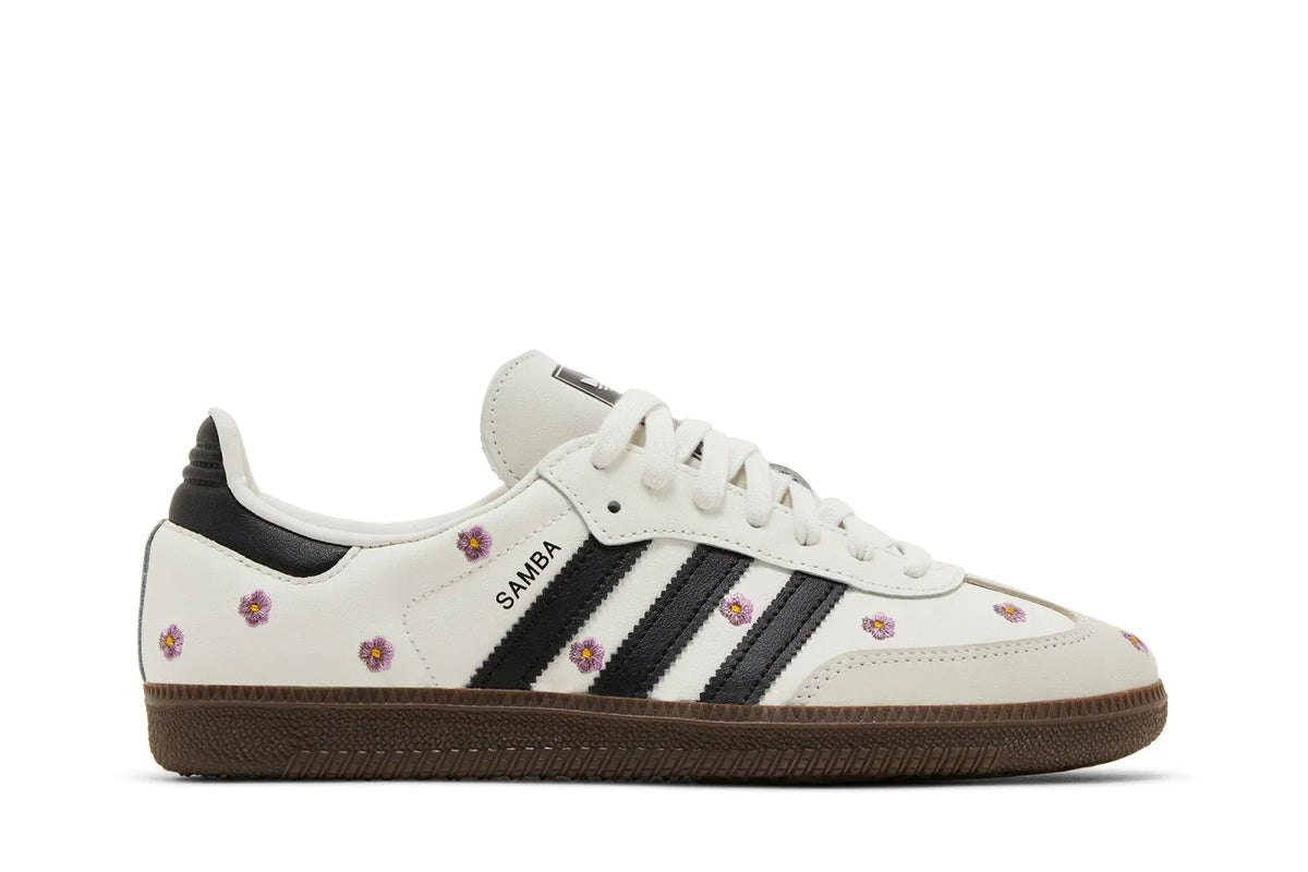 Adidas Samba Og White Floral Embroidery Branco