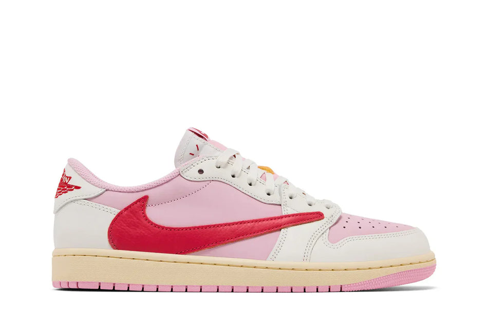 Air Jordan 1 Retro Low OG SP Travis Scott Sail Tropical Pink Rosa