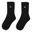 Meias Lowbank Essentials Preto com Logotipo Branco (Pack com 2 Pares)